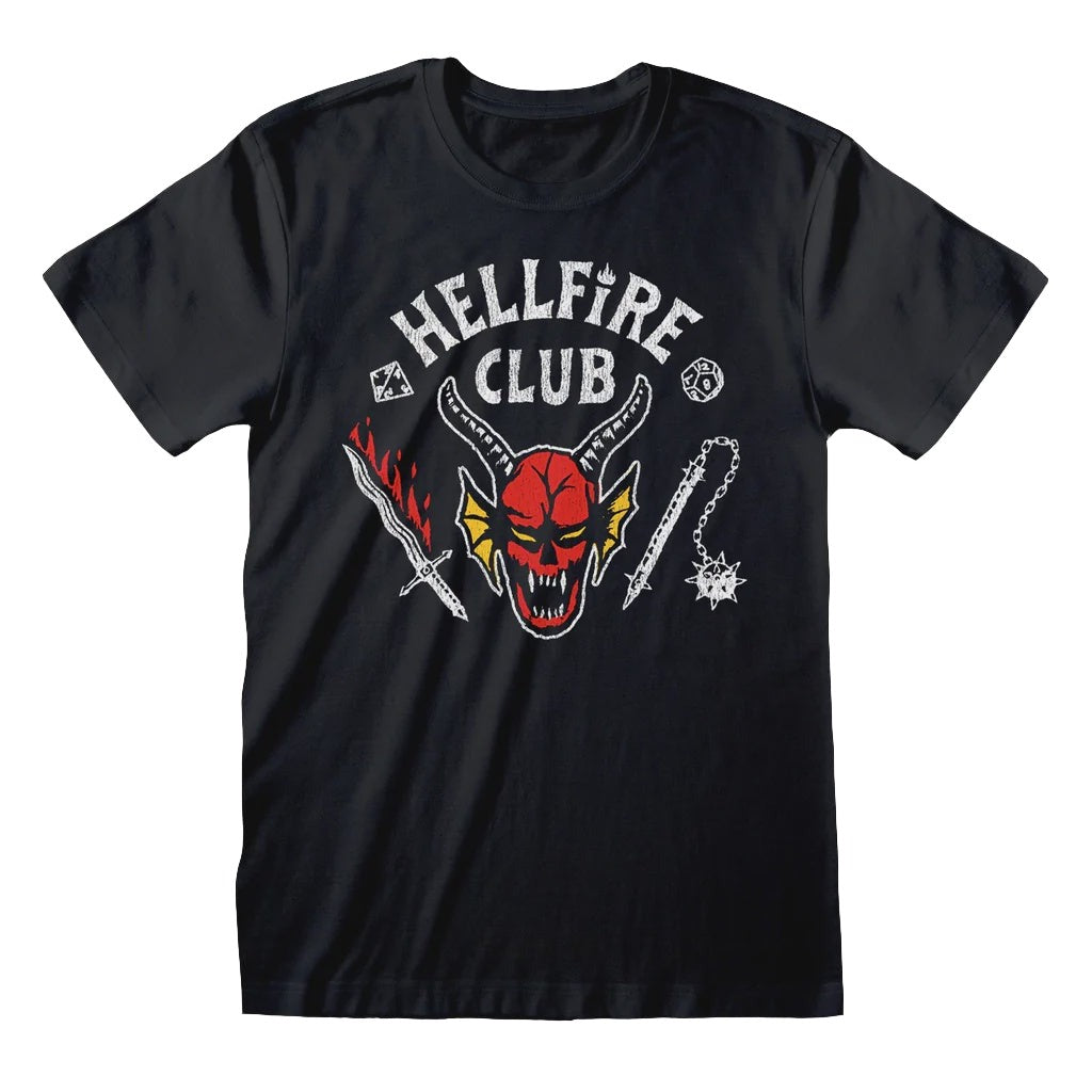 STRANGER THINGS - Hellfire Club Black (UK) T-Shirt