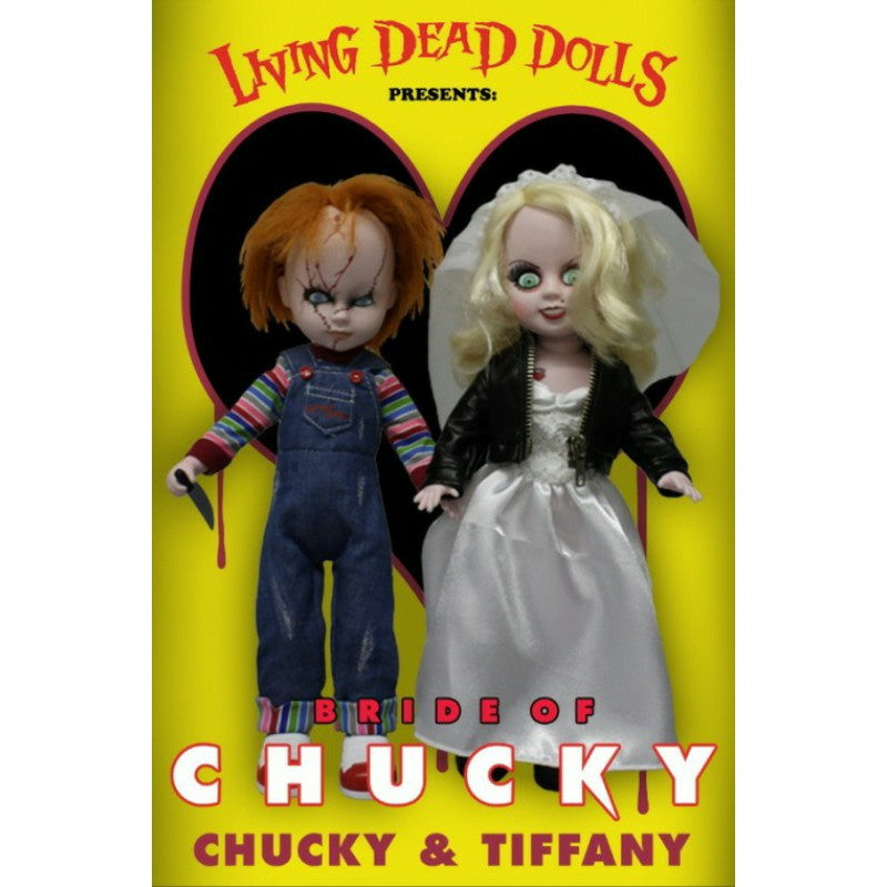 LIVING DEAD DOLLS - Bride Of Chucky Tiffany & Chucky 2-Pack