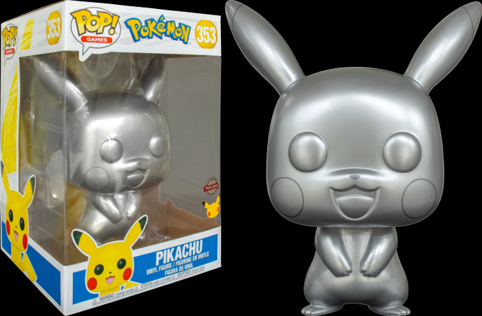 Funko POP Games Pokemon - Pikachu Silver Metallic silver