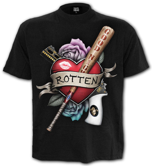 DC : THE SUICIDE SQUAD - Harley Quinn Rotten Front Print T-Shirt