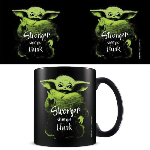 STAR WARS : MANDALORIAN - Stronger Than You Think Black Pod Mug
