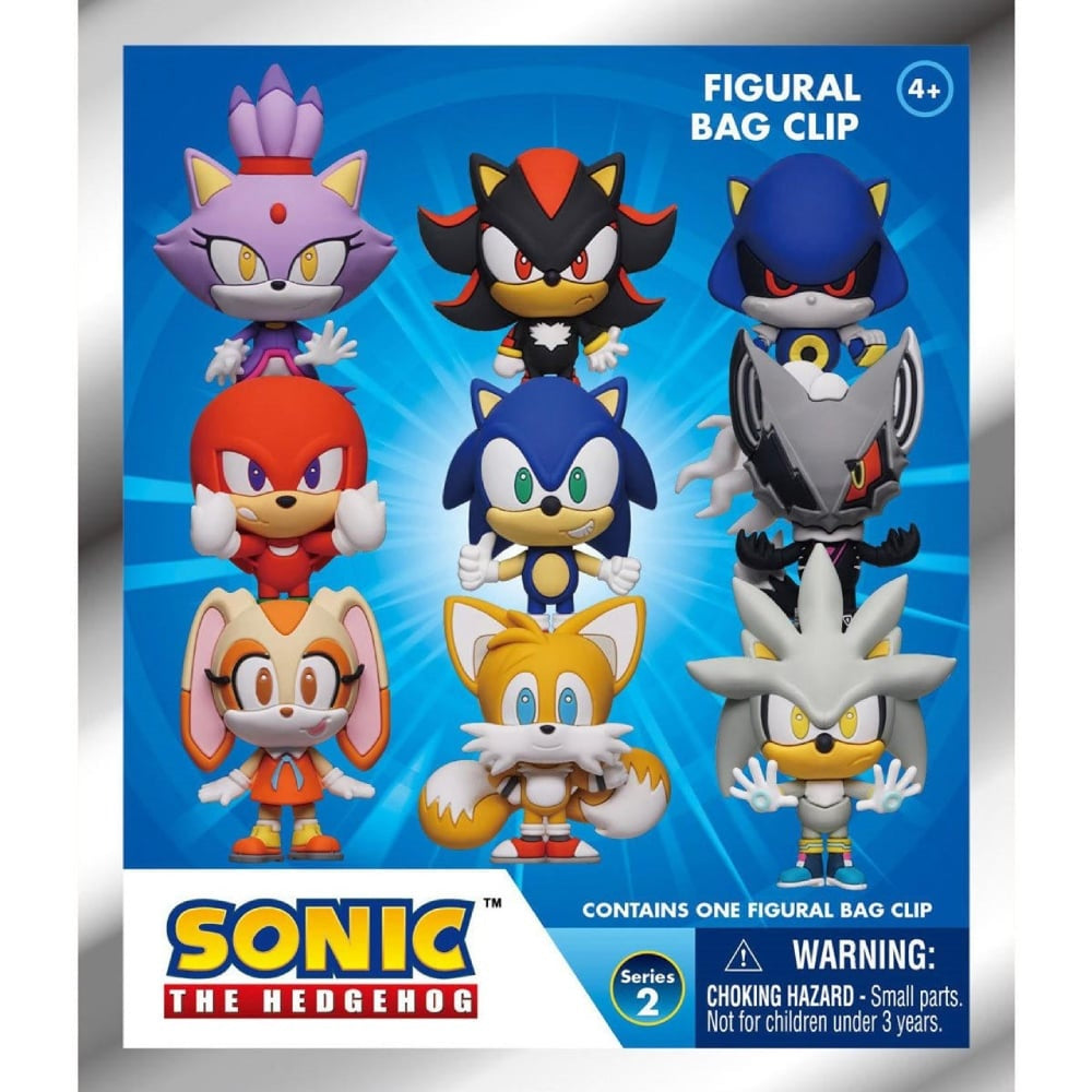 SONIC THE HEDGEHOG - Series 2 Character Mystery Blind Bag Keyring / Bag Clip