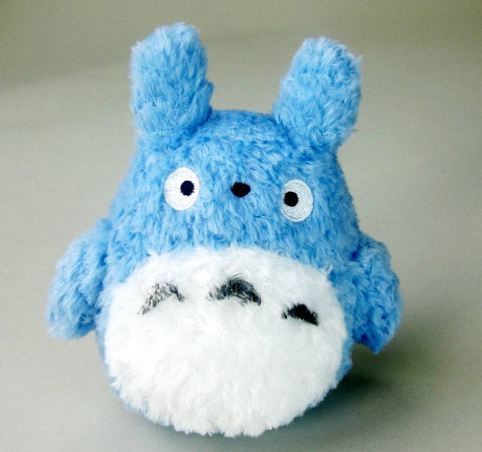 STUDIO GHIBLI : MY NEIGHBOUR TOTORO - Medium Blue Fluffy Totoro Plush