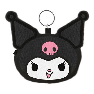 SANRIO - Kuromi Face Fluffy Coin Purse