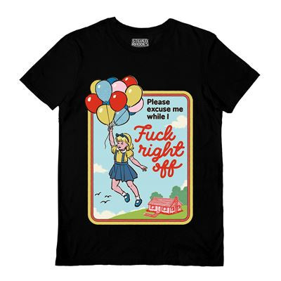 STEVEN RHODES - F*#k Right Off Black T-Shirt