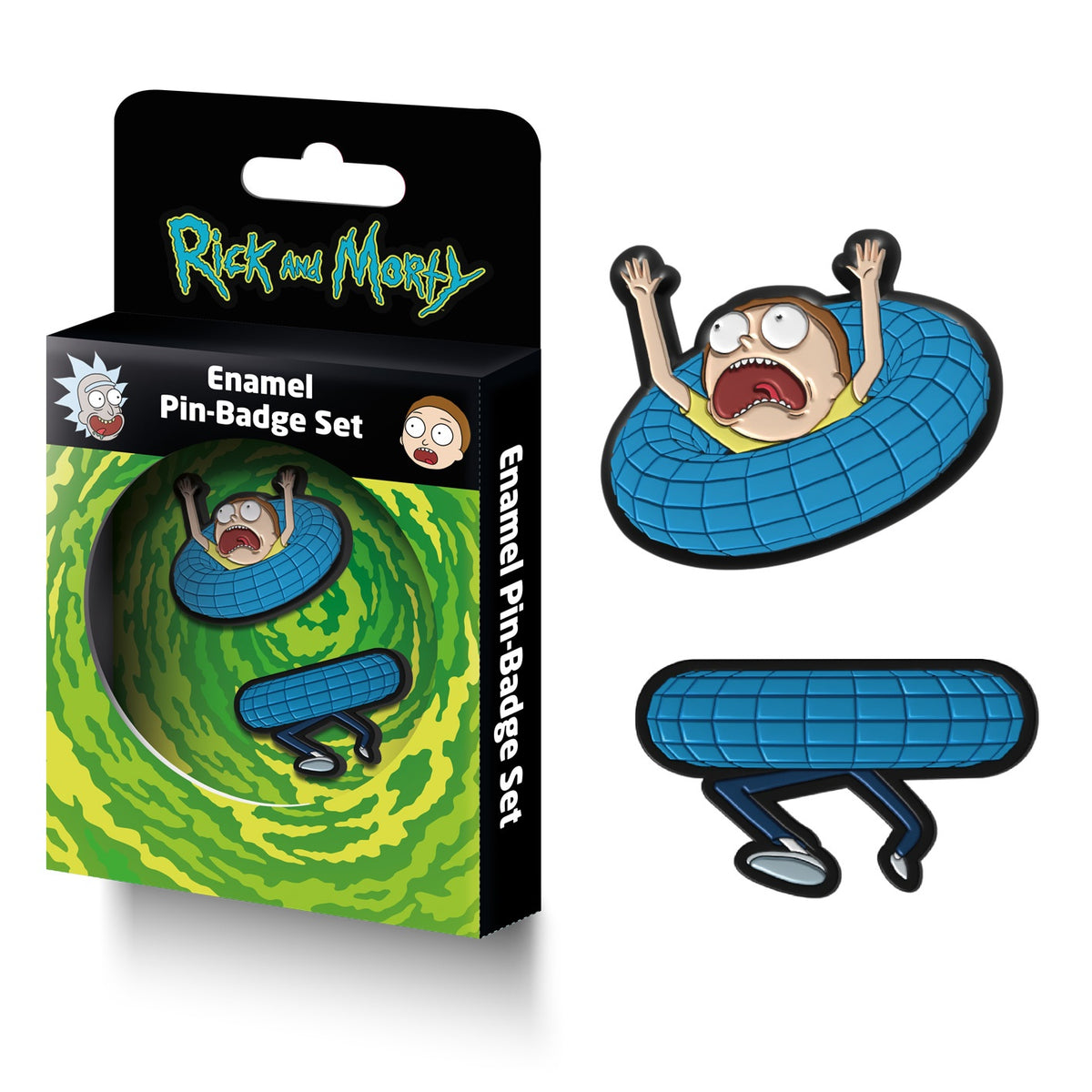 RICK AND MORTY - Wormhole Enamel Pin Badge Set