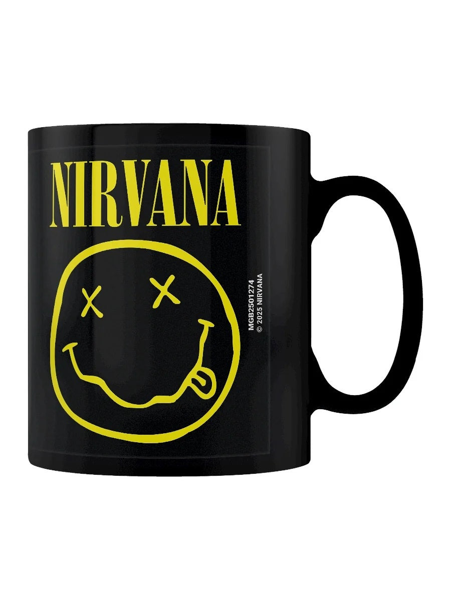 NIRVANA - Smiley Black Pod Mug