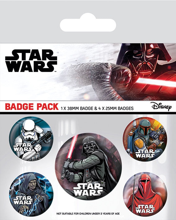STAR WARS - Dark Side Badge Pack
