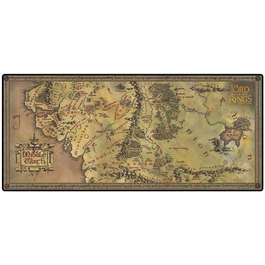 LORD OF THE RINGS - Middle Earth Map Desk Mat