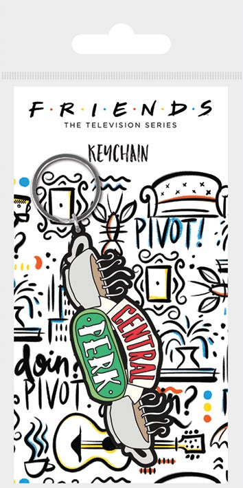 FRIENDS - Central Perk Sketch Rubber Keychain