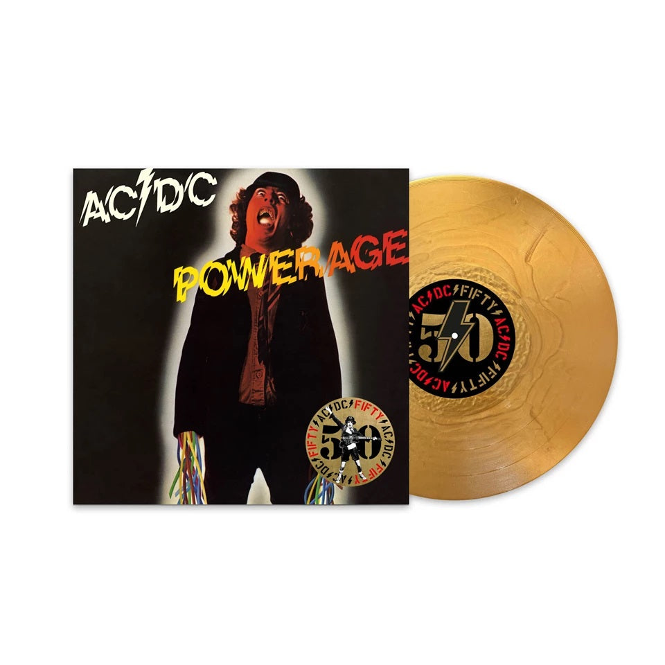 AC/DC - Powerage 50th Anniversary Special Edition Gold Coloured Vinyl Album