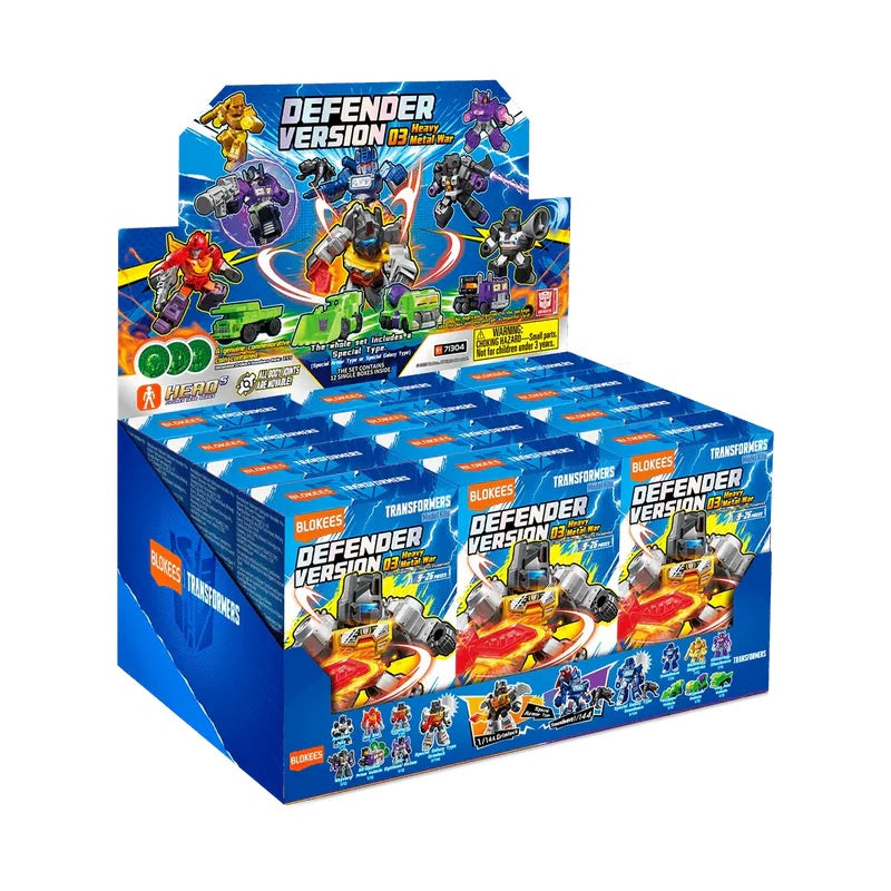 BLOKEES : TRANSFORMERS - Heavy Metal War Defender Version 03 Blind Box Model Kit (1)