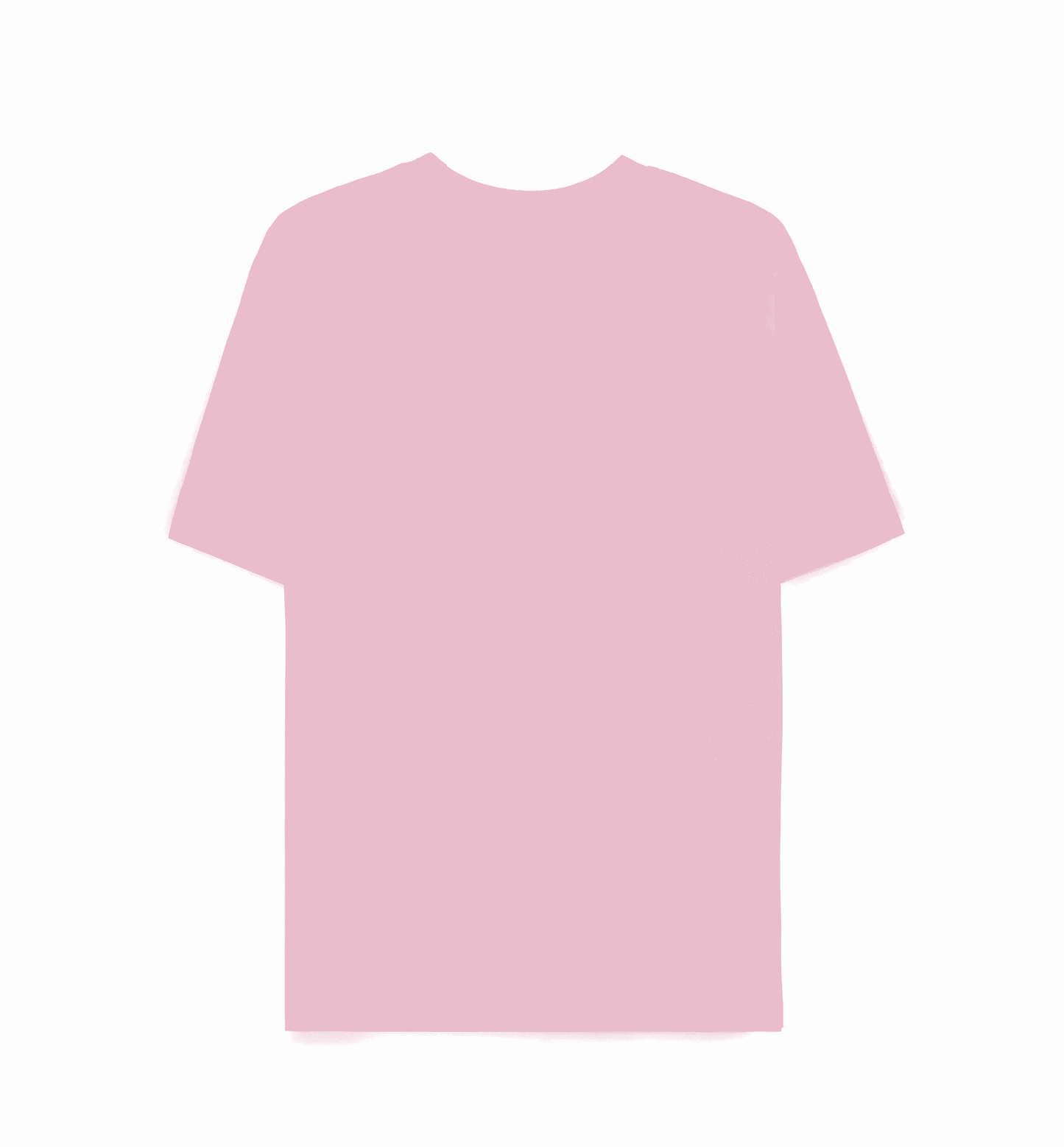 Pink short-sleeved T-shirt featuring Hatsune Miku graphic on a white background