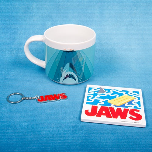 JAWS - Mug Coaster & Keyring Set