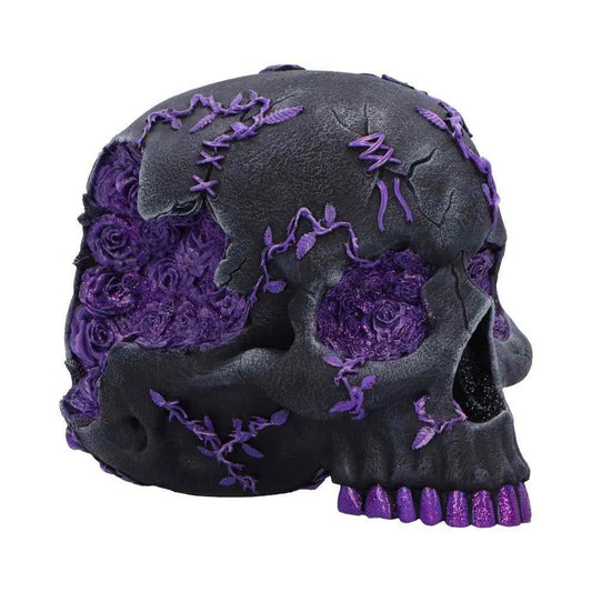NEMESIS NOW - Rose Geode Skull Ornament