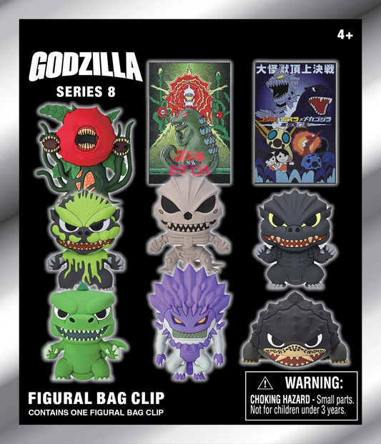 GODZILLA - Series 8 Mystery Blind Bag Keyring / Bag Clip