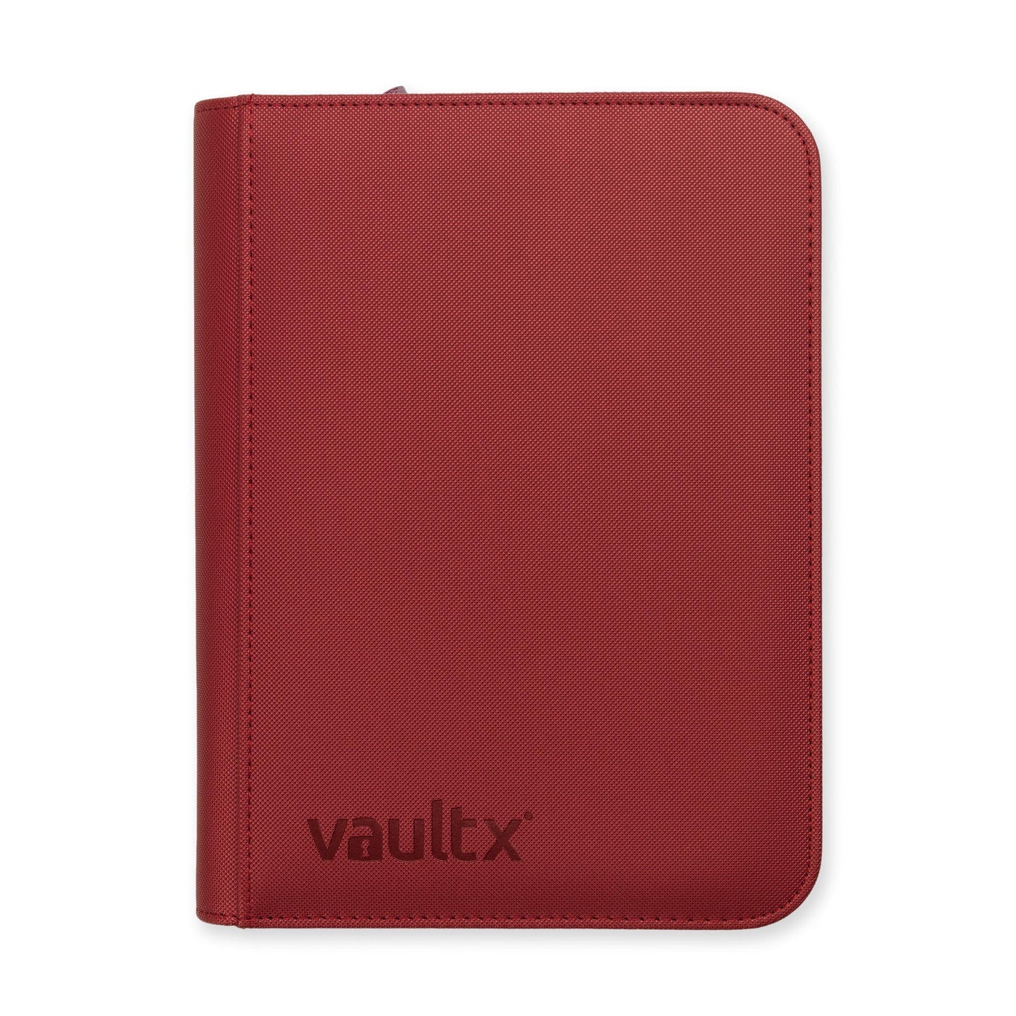 VAULT X - Metallic Red 4-Pocket Exo-Tec Zip Binder