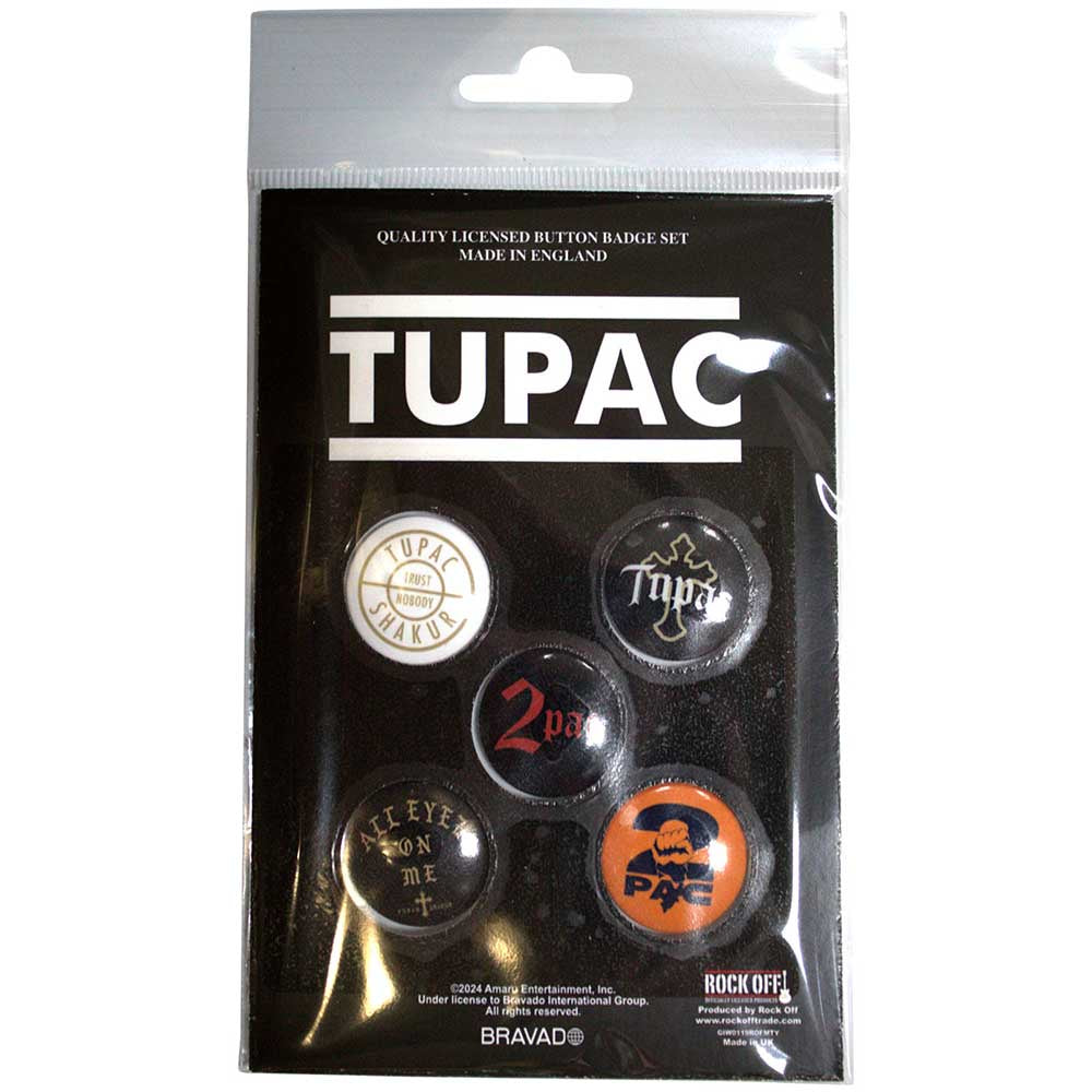 2PAC - Tupac All Eyez On Me Badge Pack