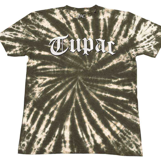 TUPAC - Gothic Logo Dip-Dye T-Shirt