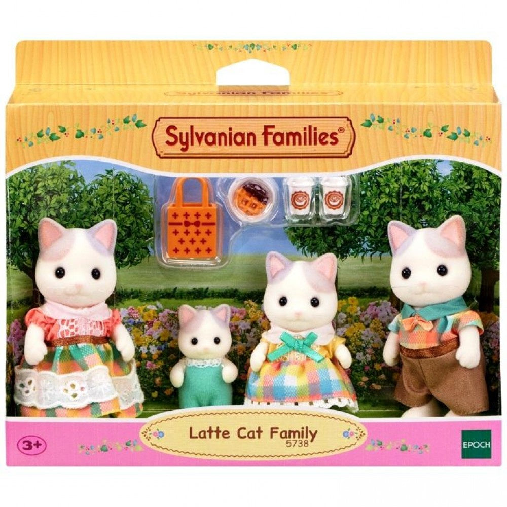 SYLVANIAN FAMILIES - Latte Cat Family Figure Set