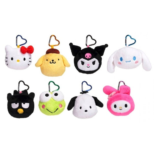SANRIO : HELLO KITTY & FRIENDS - Head Plush Bag Clip