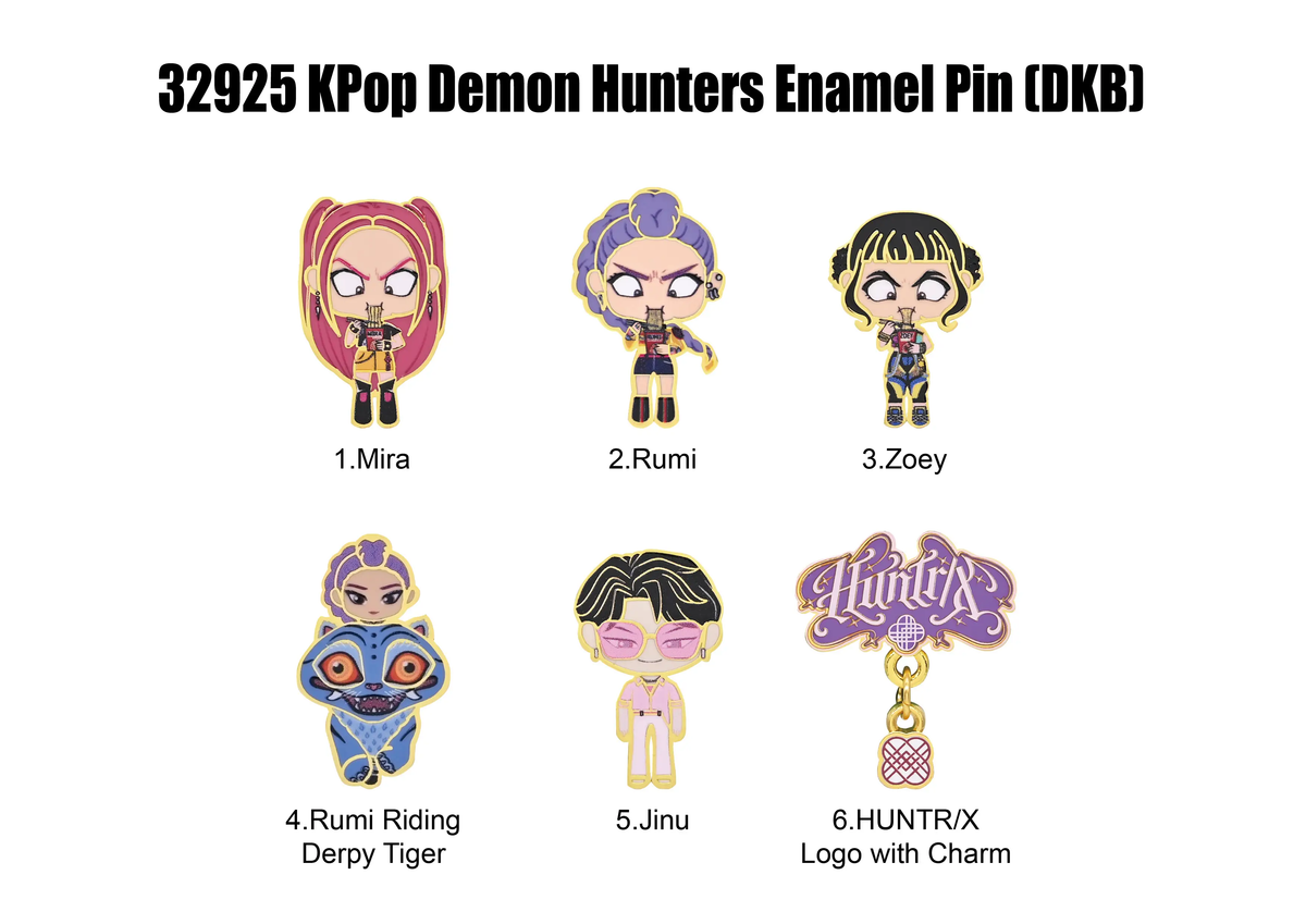 KPOP DEMON HUNTERS - Mystery Pin Badge Blind Box