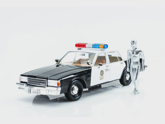 TERMINATOR 2 - 1987 Cheverolet Caprice with Android 1:18 Scale Greenlight Collectibles Diecast Car