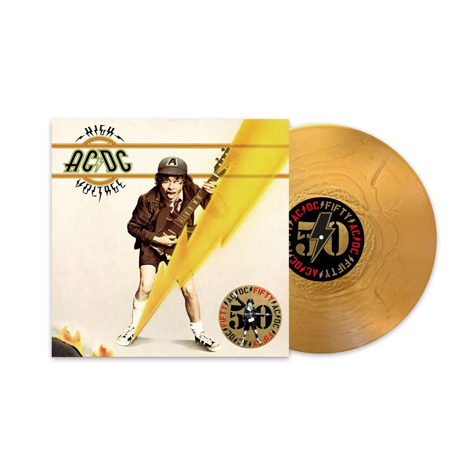 AC/DC - High Voltage 50th Anniversary Special Edition Gold Coloured Vinyl Album