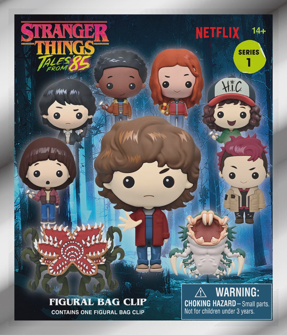 STRANGER THINGS : TALES FROM '85 - Series 1 Mystery Blind Bag Keyring / Bag Clip