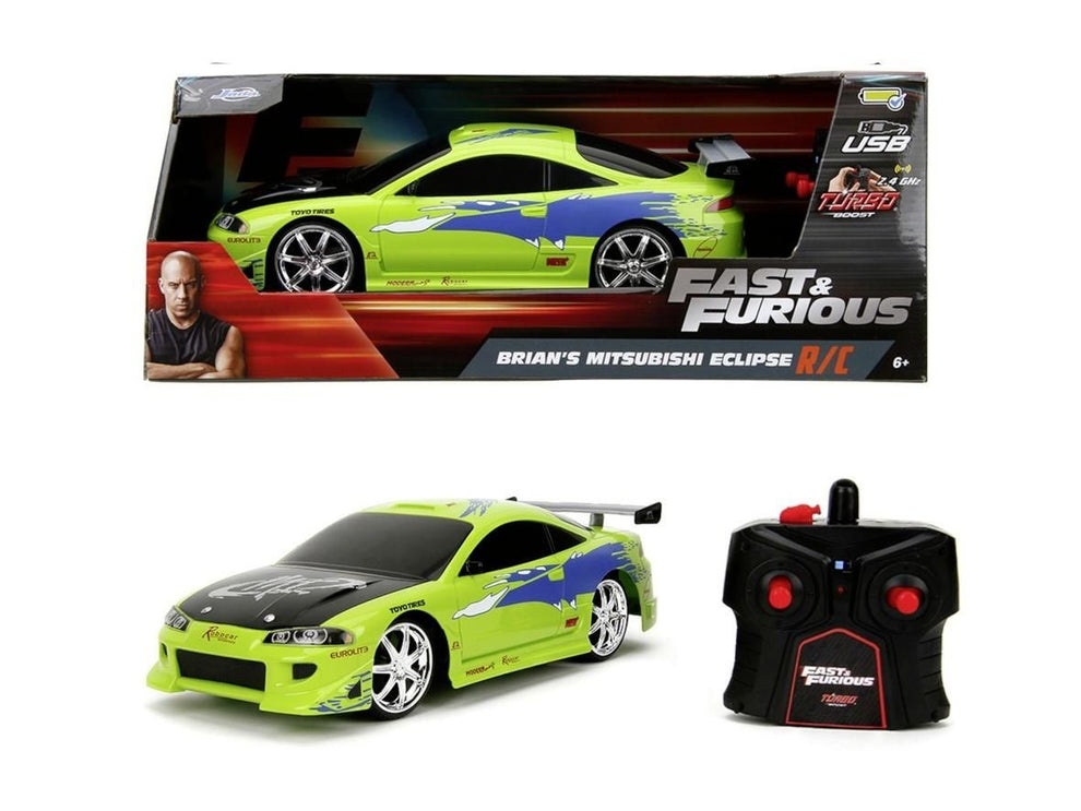 FAST & FURIOUS - 1995 Mitsubishi Eclipse 1:24 Scale Remote Controlled ...