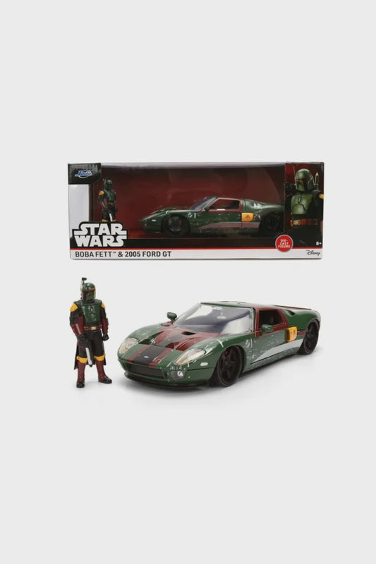 STAR WARS - Boba Fett & 2005 Ford GT 1:24 Diecast Car