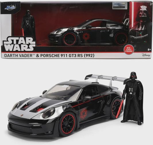 STAR WARS - Darth Vader & Porsche 911 GT3 RS (992) 1:24 Diecast Car