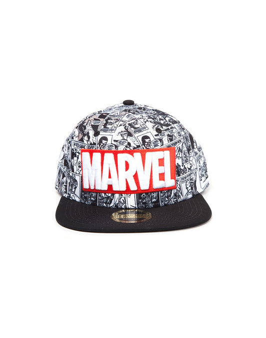 MARVEL - Comic & Classic Red Logo Snapback Cap