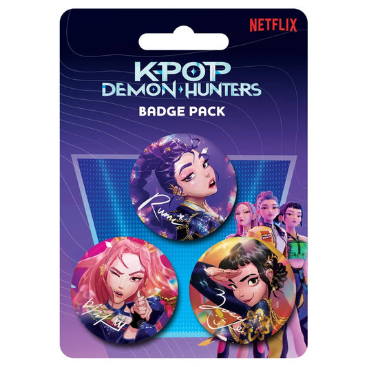 KPOP DEMON HUNTERS - Huntrix Badges 3-Pack