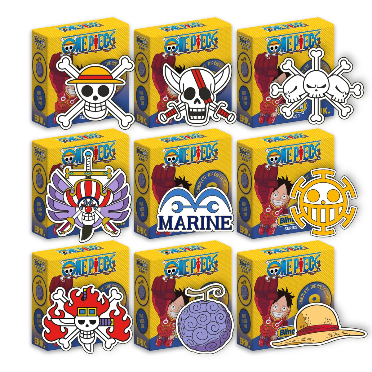 ONE PIECE - Series 1 Blind Box Mystery Pin Badge (1)