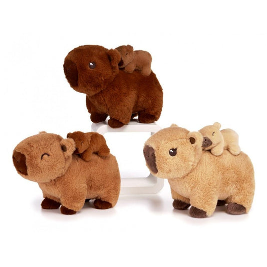 CAPYBARA - Baby On Back 25cm Plush