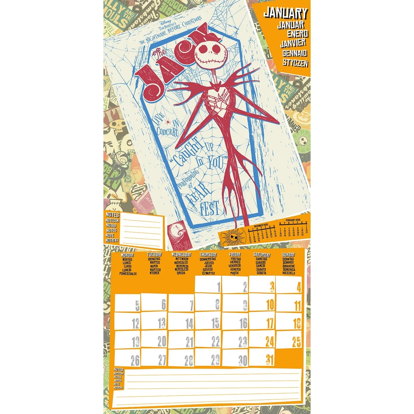 NIGHTMARE BEFORE CHRISTMAS - Fear Fest 2026 Calendar