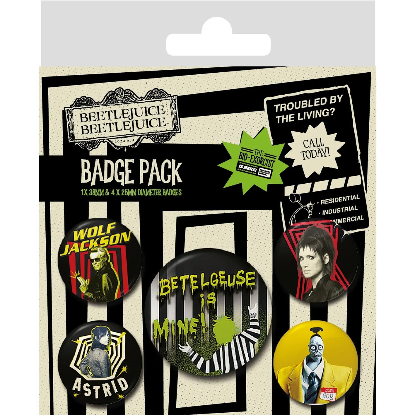 BEETLEJUICE 2 - Betelgeuse Is Mine Badge Pack