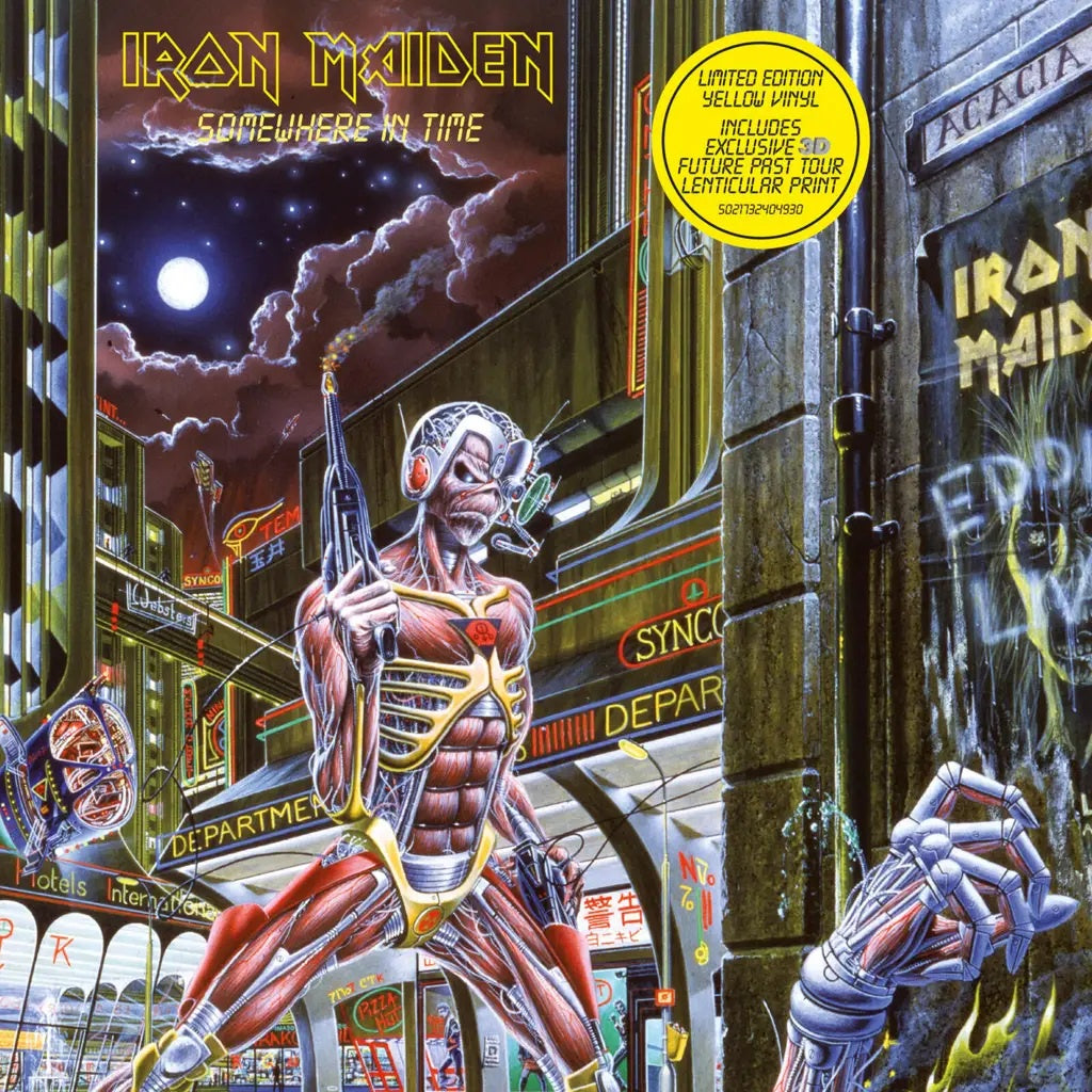 IRON MAIDEN - Somewhere in Time Yellow Vinyl Album