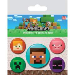 MINECRAFT - Faces Badge Pack