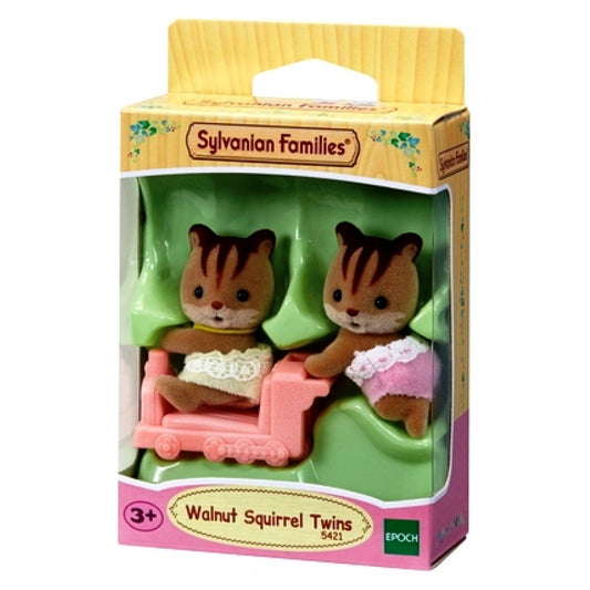 SYLVANIAN FAMILIES - Walnut Squirrel Twins Figure Set