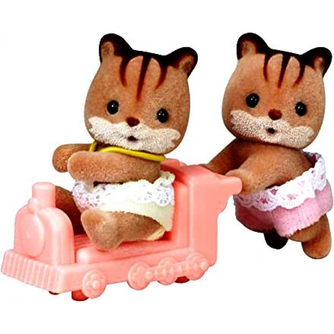 SYLVANIAN FAMILIES - Walnut Squirrel Twins Figure Set