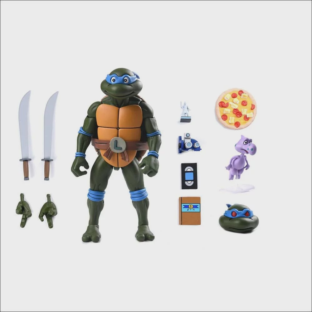 TEENAGE MUTANT NINJA TURTLES - Leonardo VHS Cartoon Neca Ultimate Figure