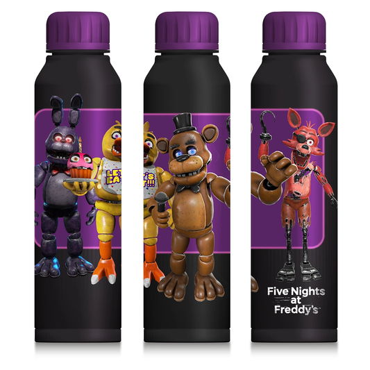 FIVE NIGHTS AT FREDDY'S - Characters Slim Metal Water Bottle