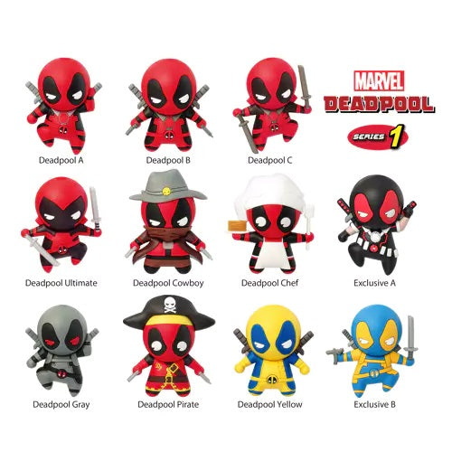 MARVEL : DEADPOOL - Series 1 Blind Bag Keyring