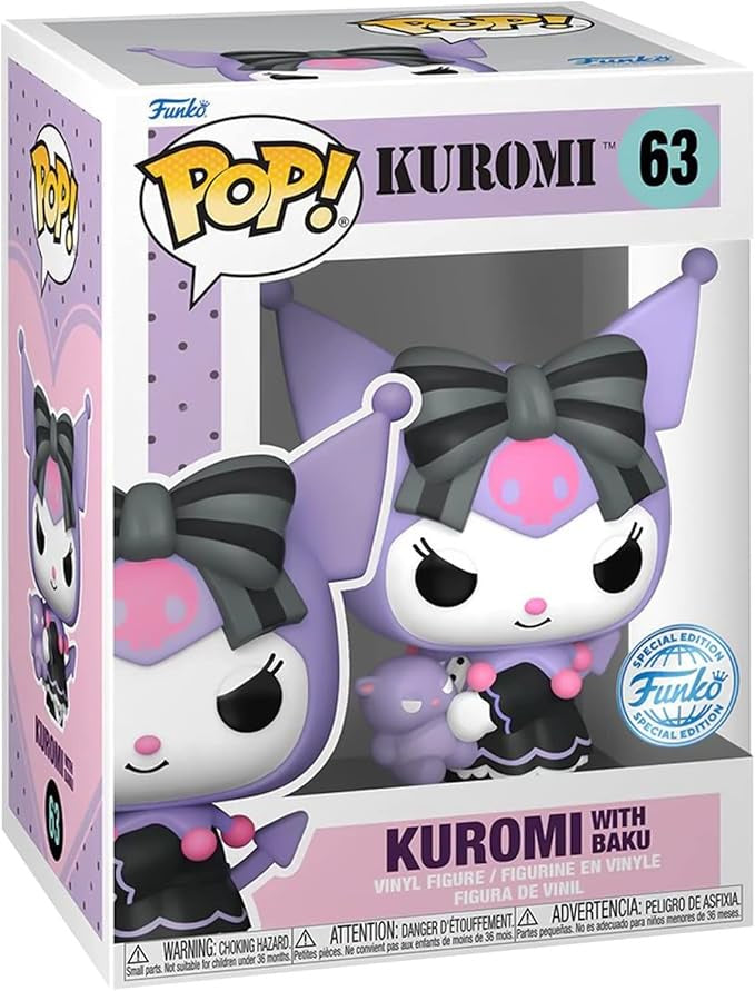 SANRIO : KUROMI - Kuromi With Baku #63 Funko Pop!