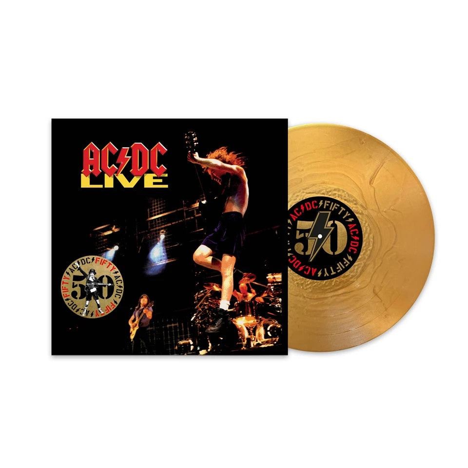 AC/DC - AC/DC Live 50th Anniversary Special Edition Gold Coloured Vinyl Album