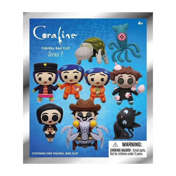 CORALINE - Series 4 Character Mystery Blind Bag Keyring / Bag Clip