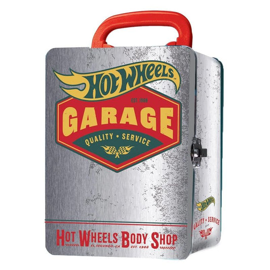HOT WHEELS - Vintage Hot Wheels Tin Car Storage Case - Silver