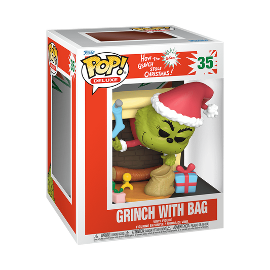 DR. SEUSS : HOW THE GRINCH STOLE CHRISTMAS! - Grinch With Bag #35 Funko Pop!